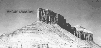 Photograph of the Wingate Sandstone
in Colorado